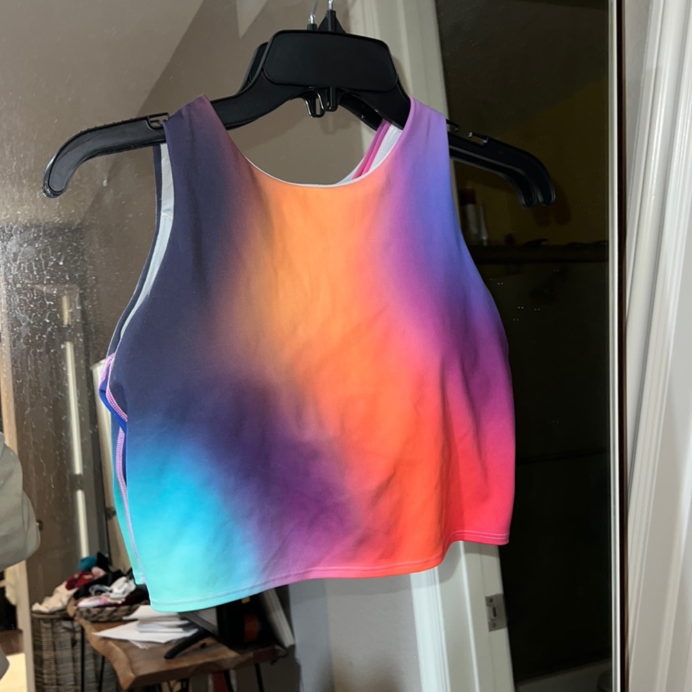 Tie dye sports bra